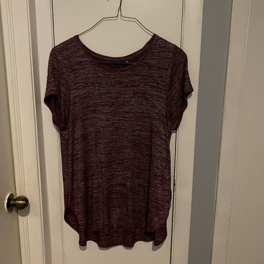 Two for $12 blouses. One is navy blue & the other is Maroon like color